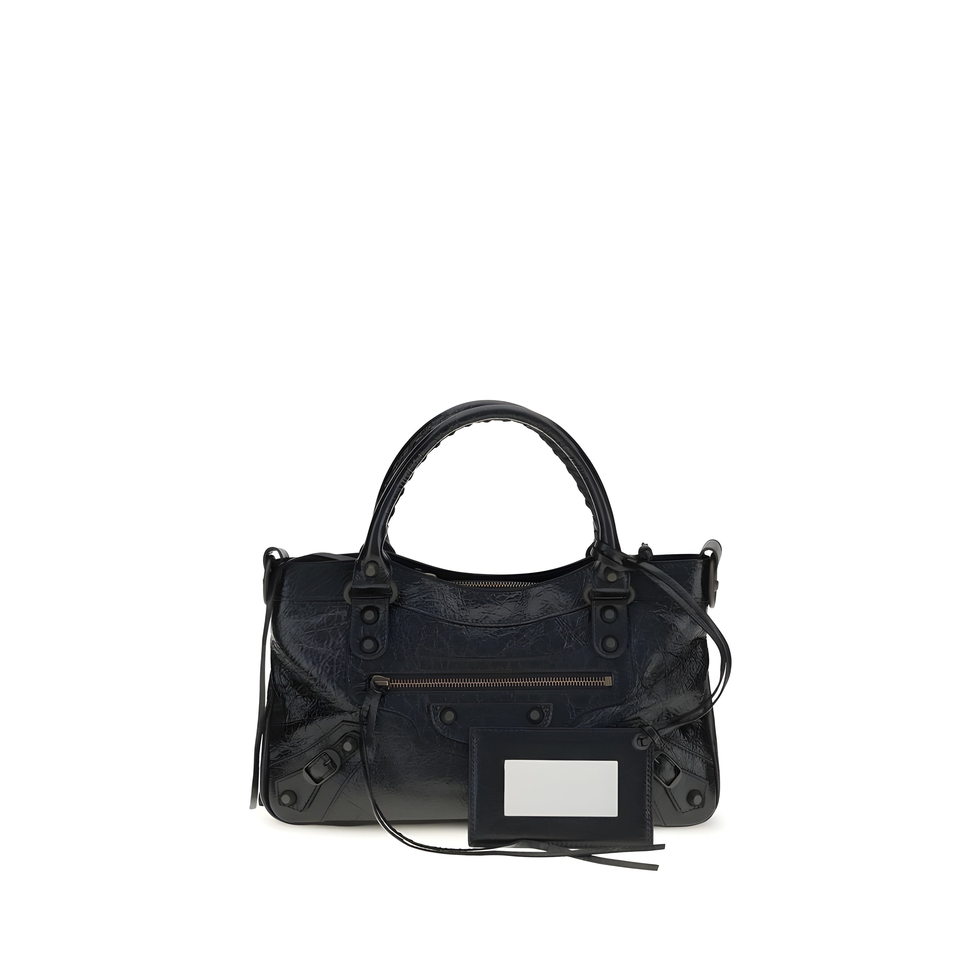 Balenciaga Black Leather Shoulder Bag