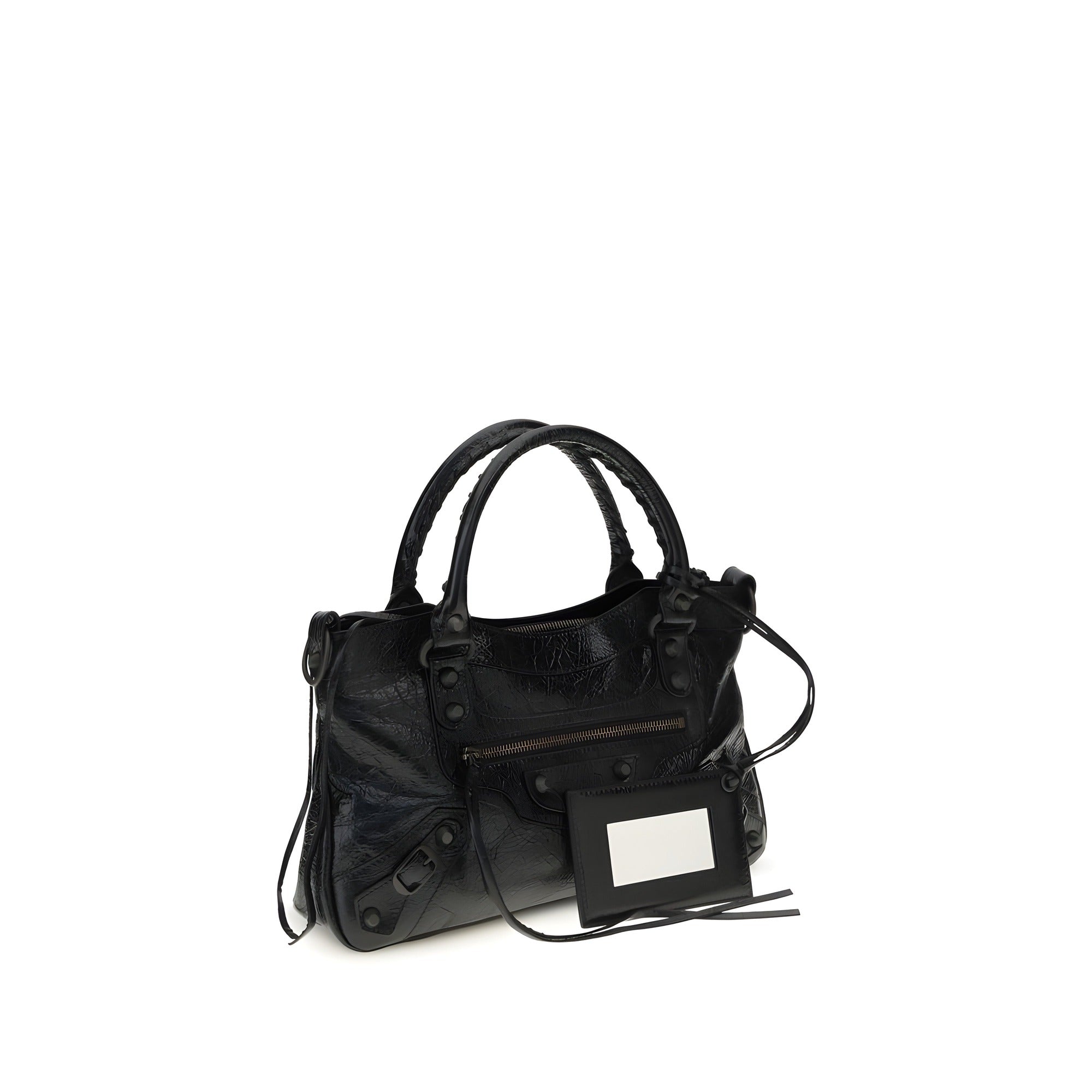 Balenciaga Black Leather Shoulder Bag