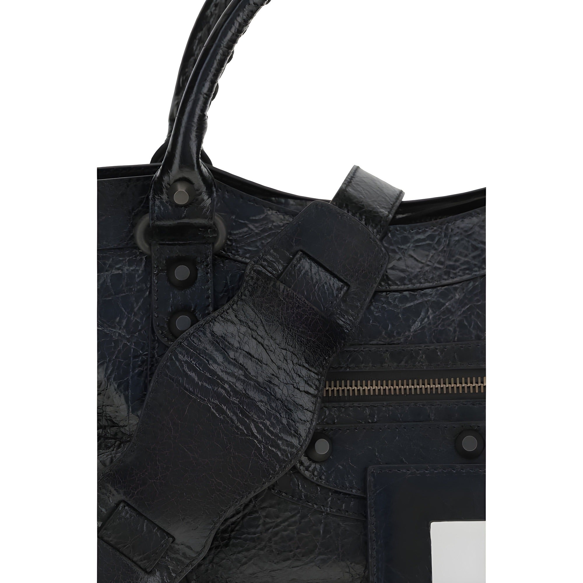 Balenciaga Black Leather Shoulder Bag