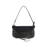 Balenciaga Black Leather Shoulder Bag