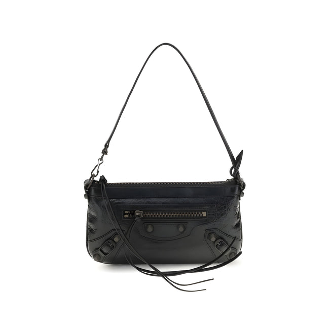 Balenciaga Black Leather Shoulder Bag