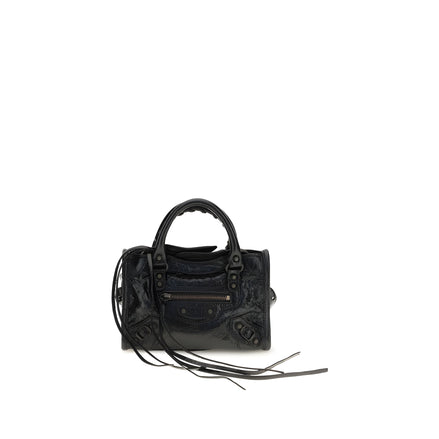 Geantă Balenciaga neagră din piele de miel Le City Nano