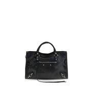 Geantă de umăr Balenciaga neagră din piele de miel
