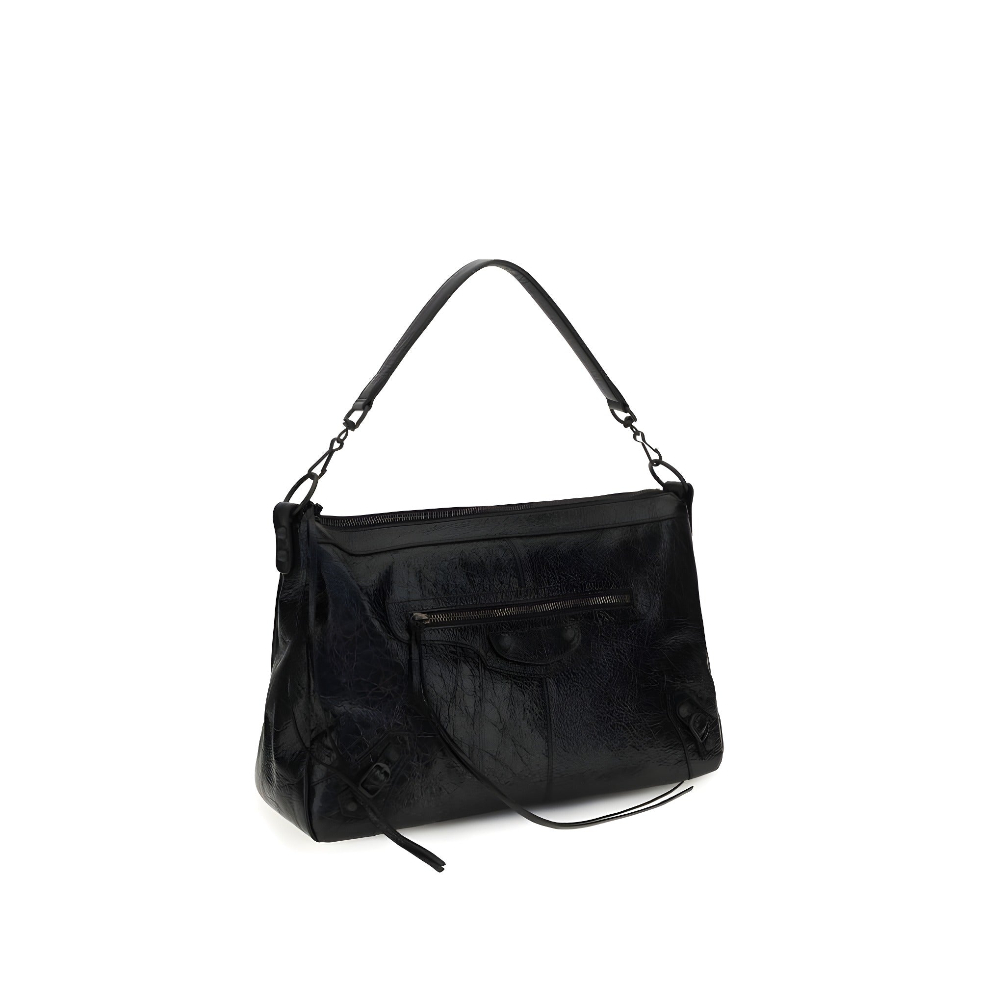 Balenciaga Black Lambskin Shoulder Bag