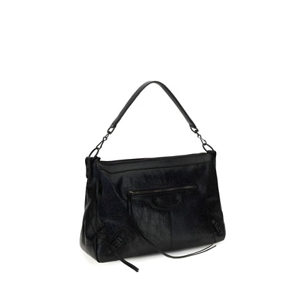 Balenciaga Black Lambskin Shoulder Bag
