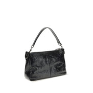 Geantă de umăr mică Balenciaga neagră din piele nappa