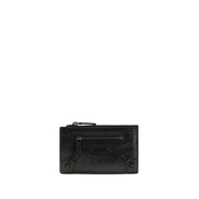 Balenciaga Portofel Negru din Piele de Miel