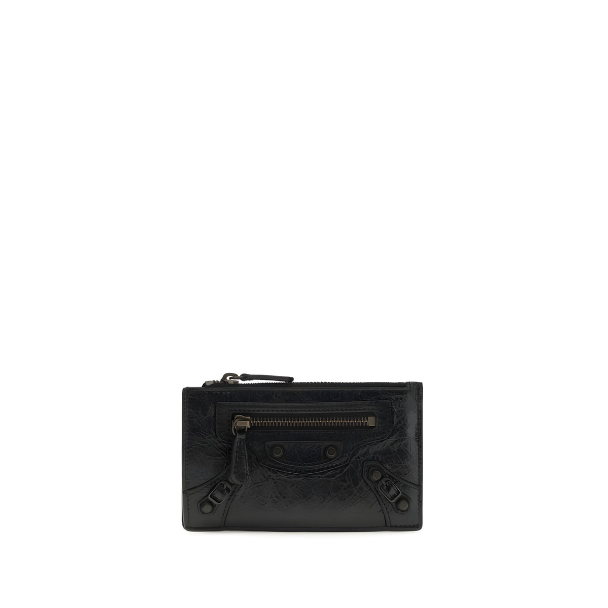 Balenciaga Portofel Negru din Piele de Miel