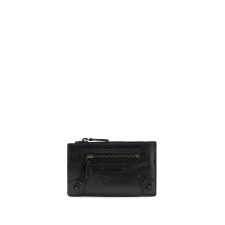 Balenciaga Portofel Negru din Piele de Miel
