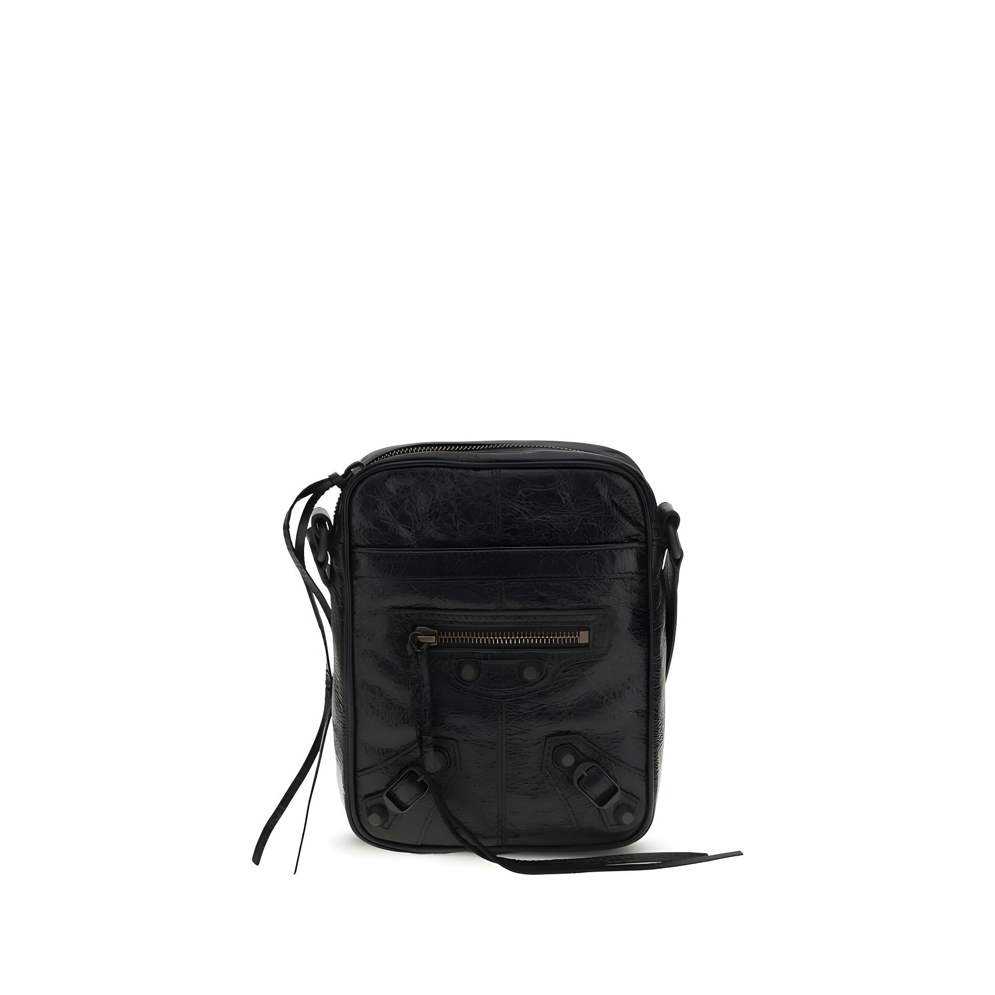Balenciaga Black Leather Shoulder Bag
