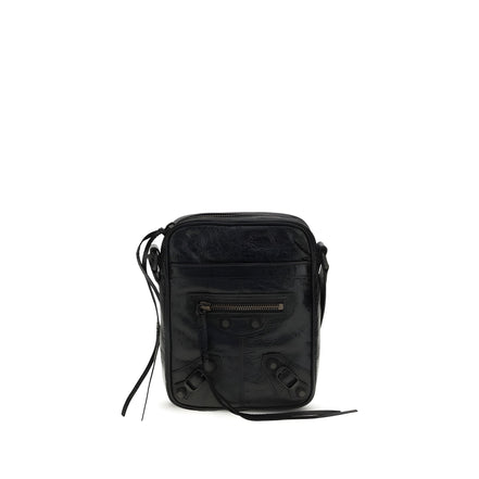 Balenciaga Black Leather Shoulder Bag