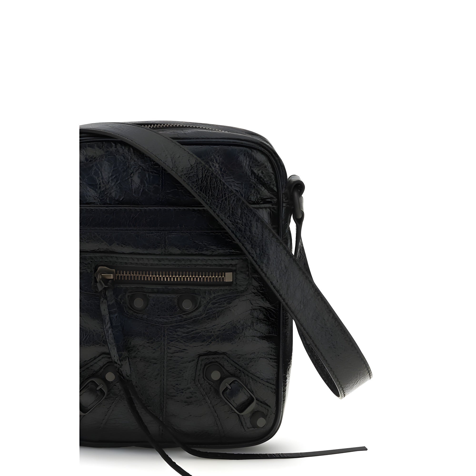 Balenciaga Black Leather Shoulder Bag
