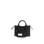 Geantă de umăr Balenciaga neagră din piele Le City Mini