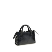 Geantă de umăr Balenciaga neagră din piele Le City Mini