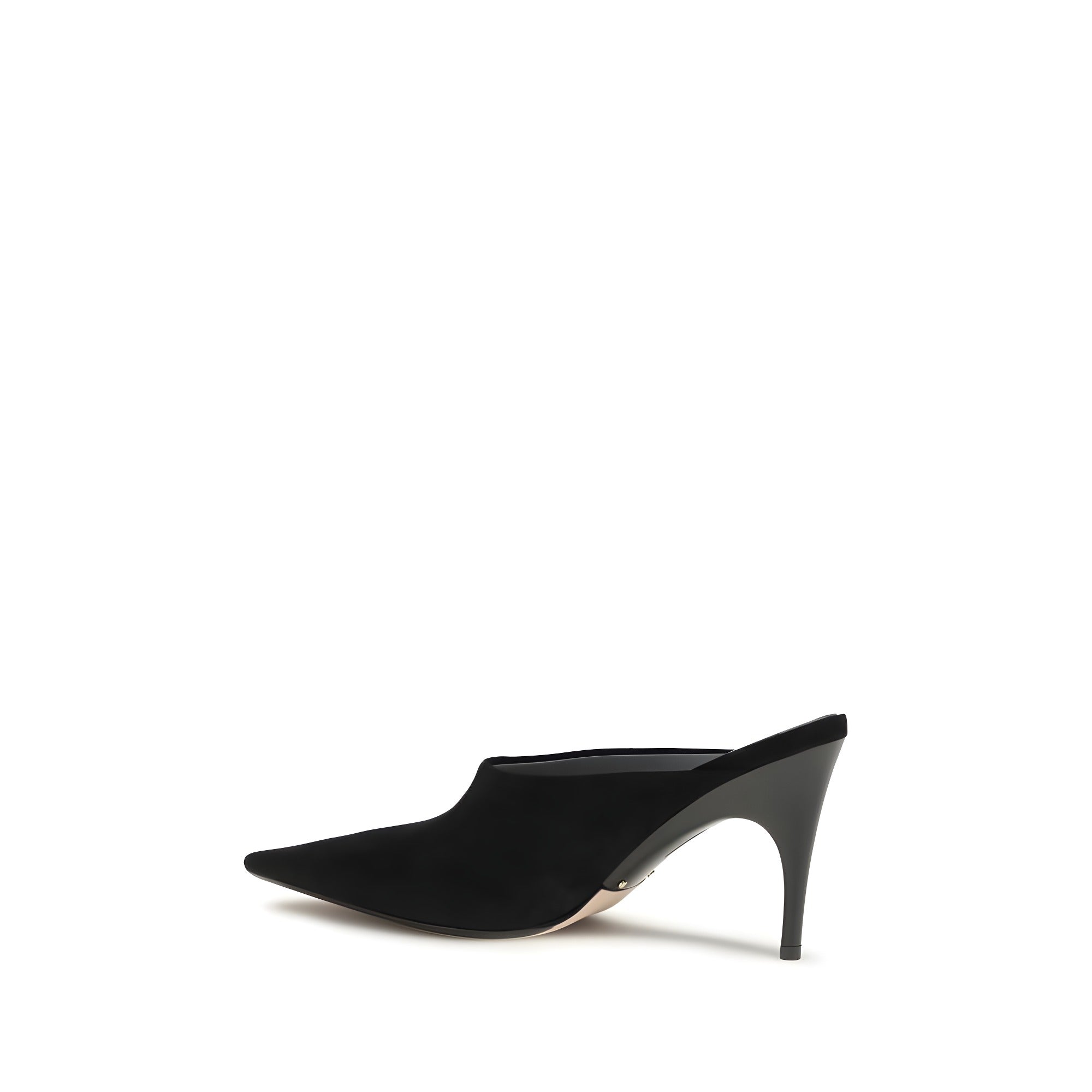 Balenciaga Papuci Negri din Piele Întoarsă