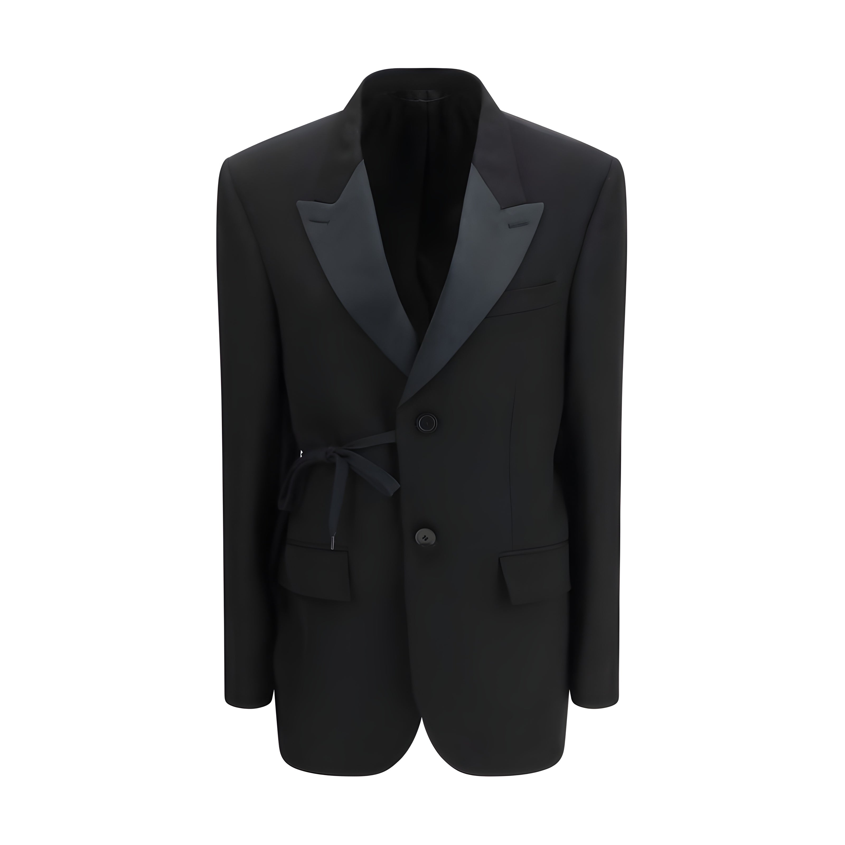 Balenciaga Black Wool Coat