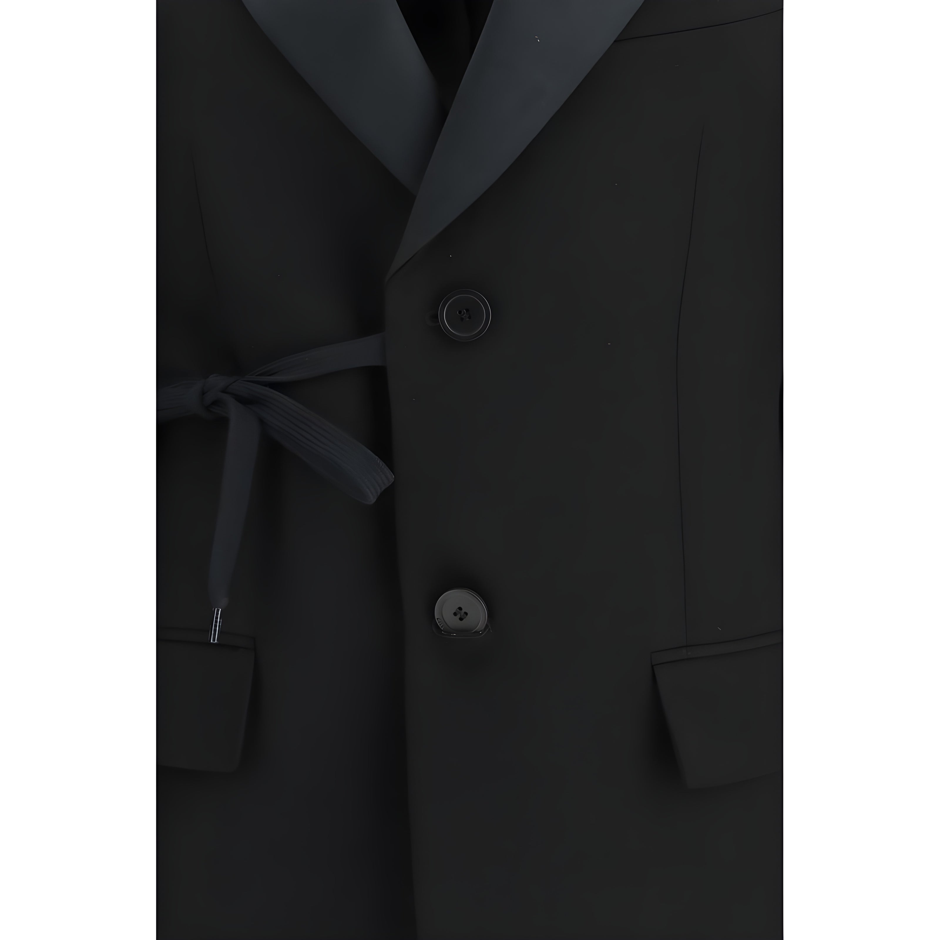 Balenciaga Black Wool Coat