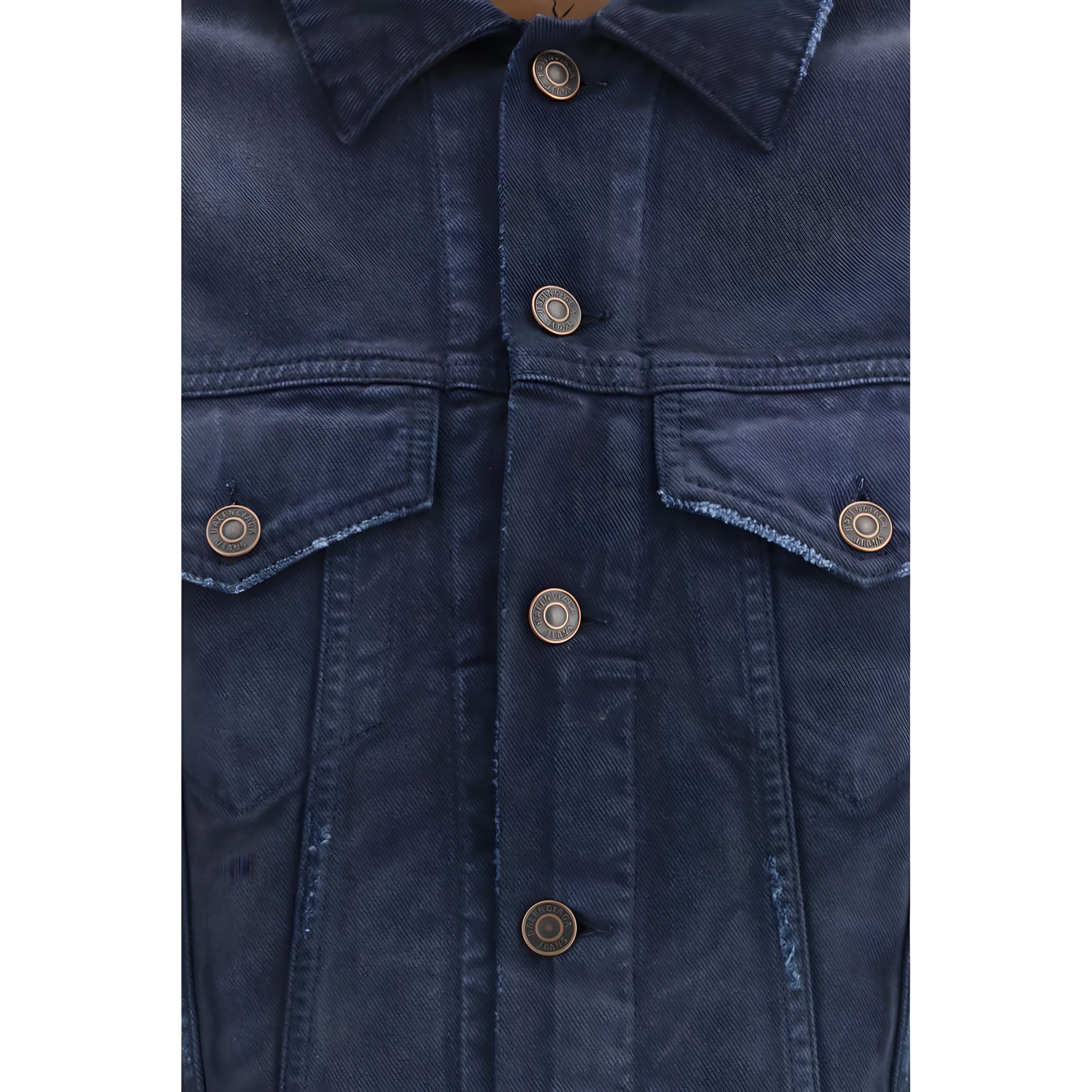 Balenciaga Blue Cotton Denim Jacket