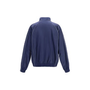 Geacă Balenciaga din bumbac albastru cu design tip jachetă de vânt