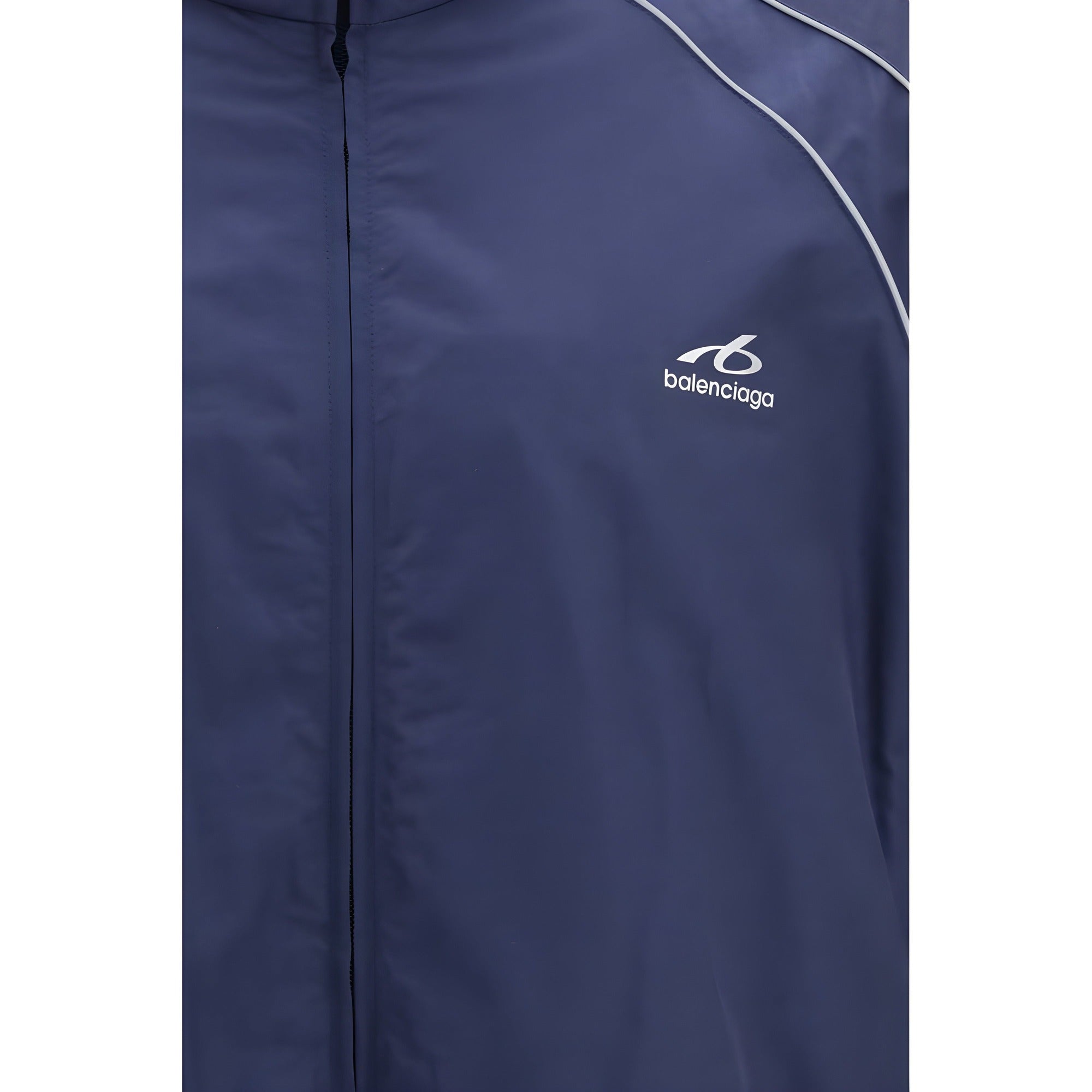 Balenciaga Blue Cotton Shell Jacket