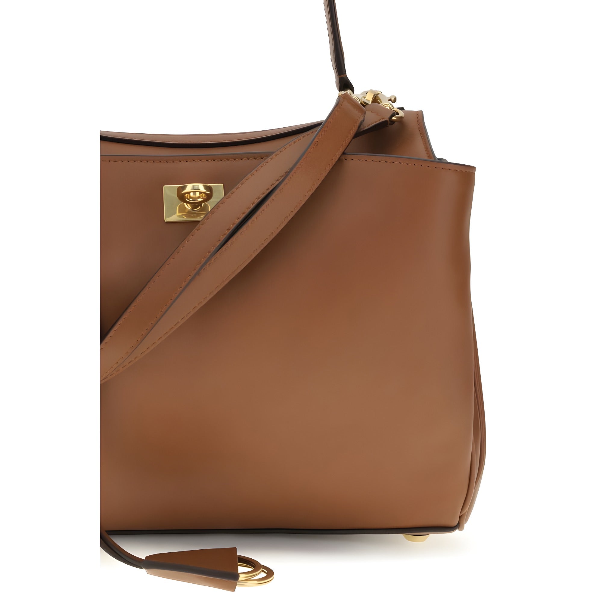 Balenciaga Brown Calf Leather Shoulder Bag