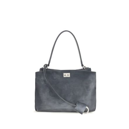 Balenciaga Gray Calf Leather Shoulder Bag