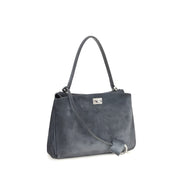 Balenciaga Gray Calf Leather Shoulder Bag