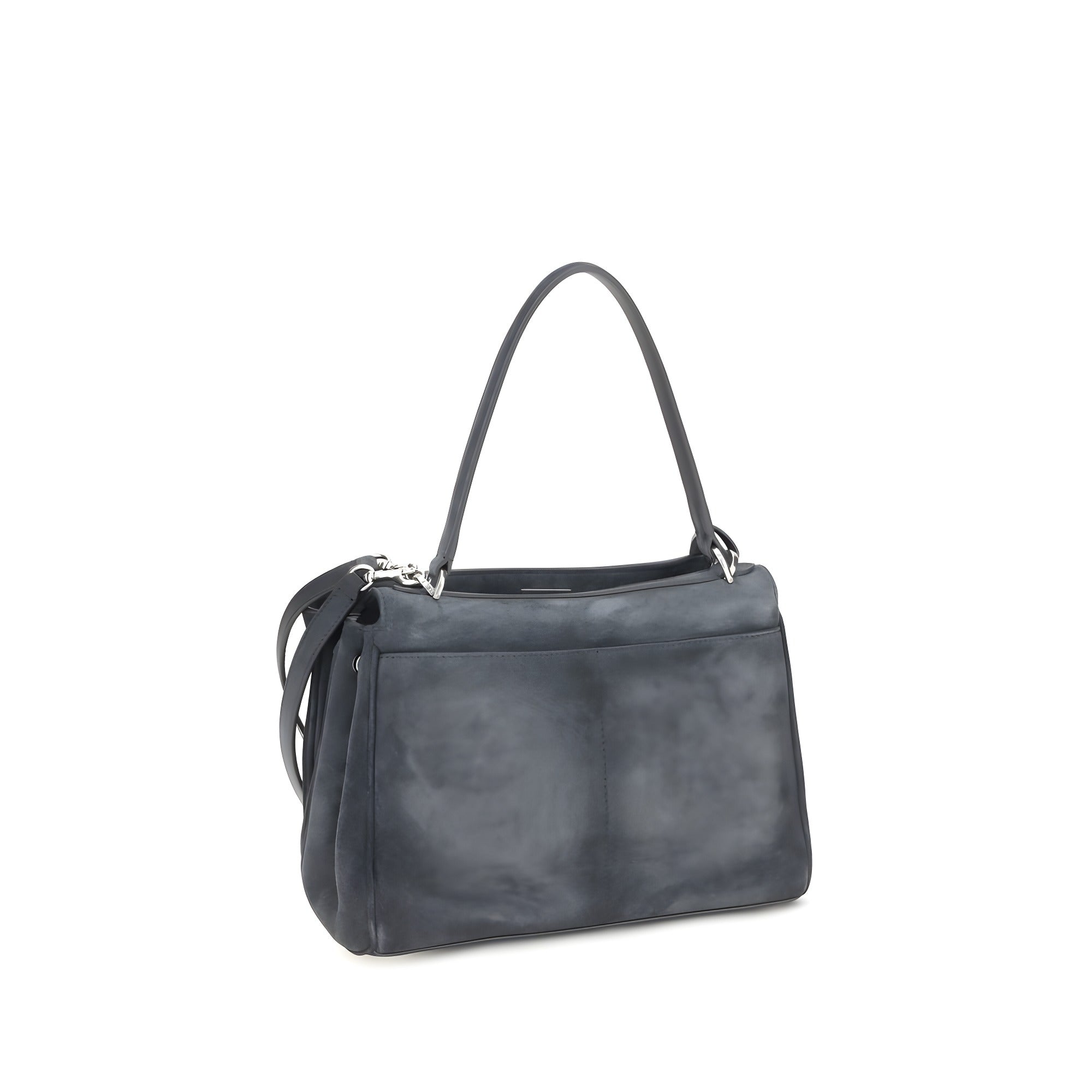 Balenciaga Gray Calf Leather Shoulder Bag
