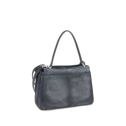 Balenciaga Gray Calf Leather Shoulder Bag