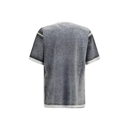 Tricou Balenciaga gri din bumbac