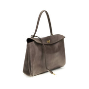 Geantă de umăr Balenciaga din piele gri