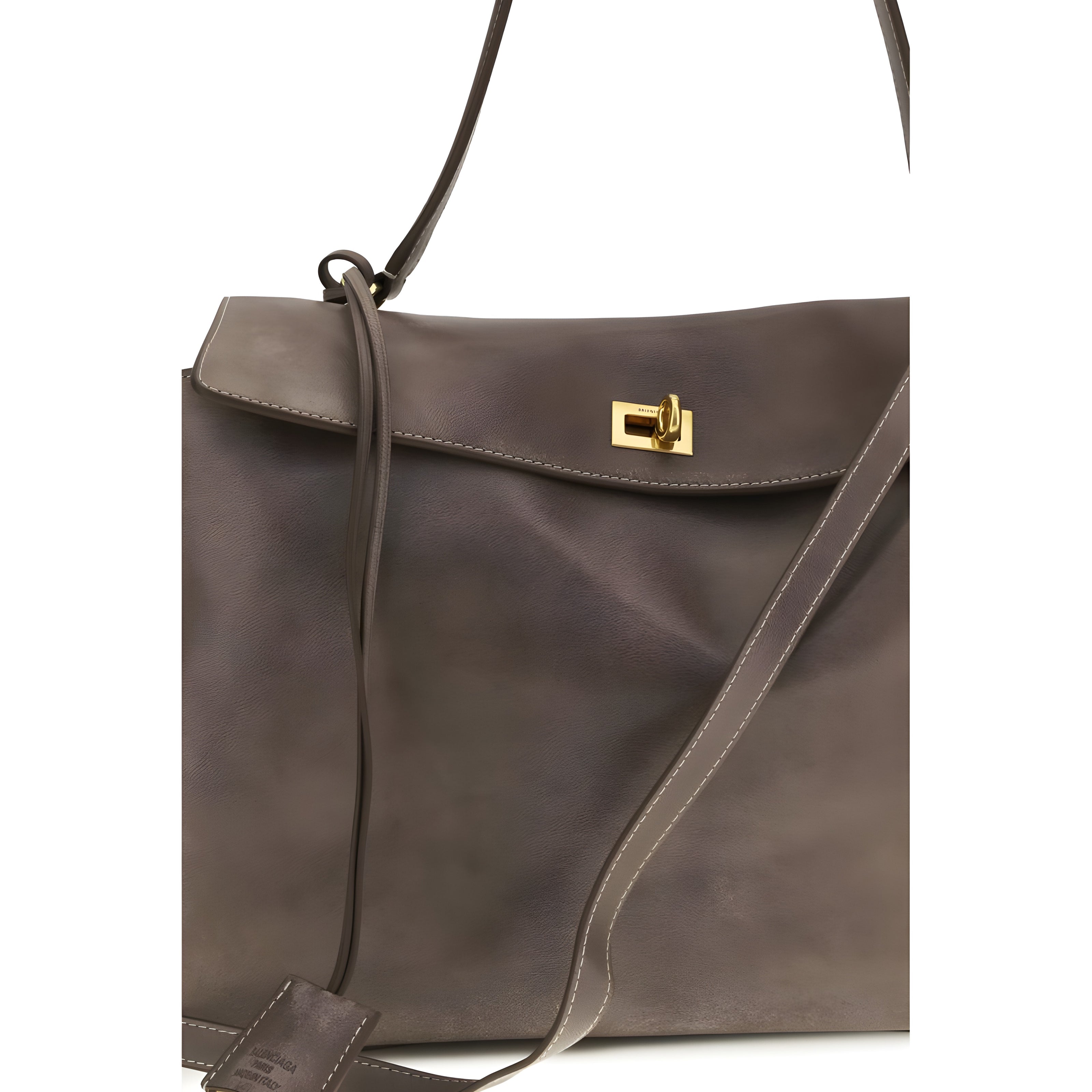 Geantă de umăr Balenciaga din piele gri