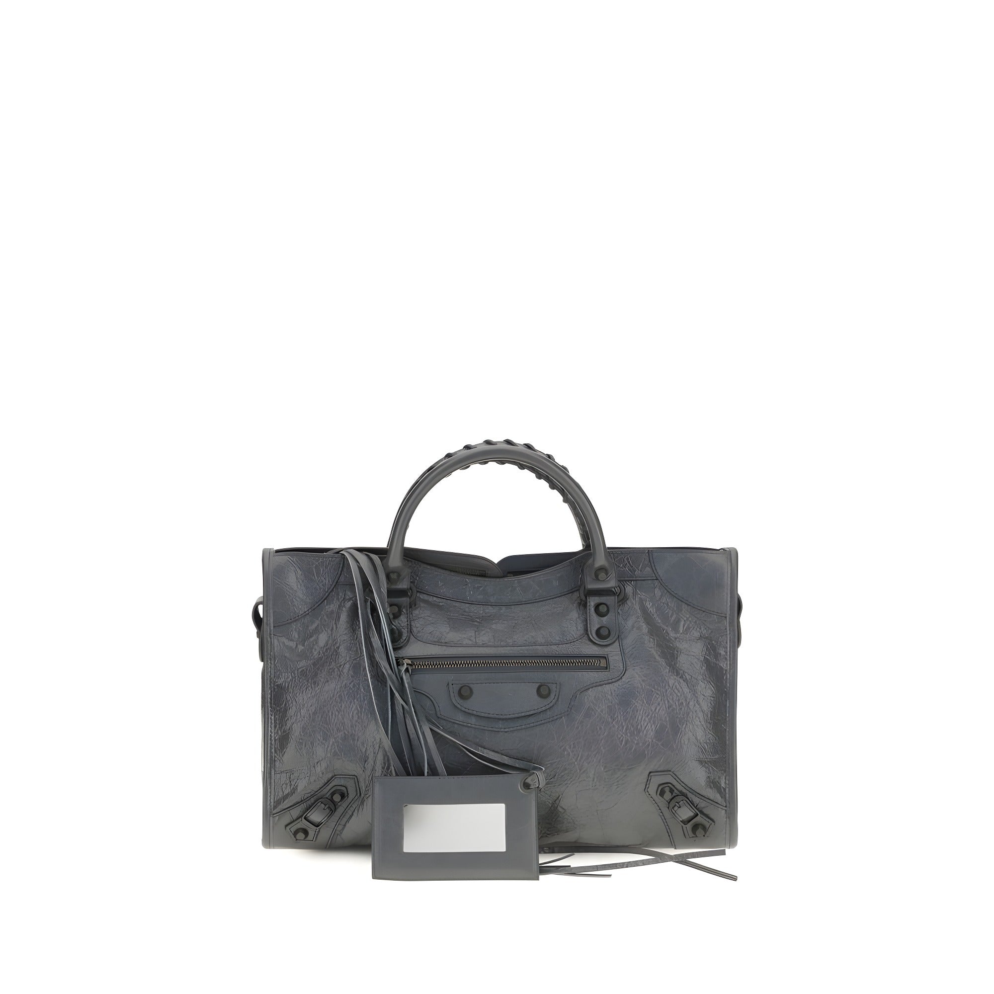 Geantă Balenciaga gri din piele nappa