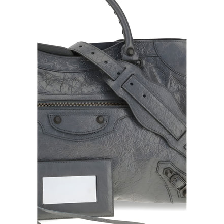 Geantă Balenciaga gri din piele nappa