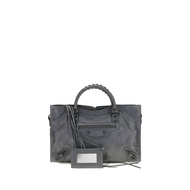 Balenciaga Gray Lambskin Shoulder Bag