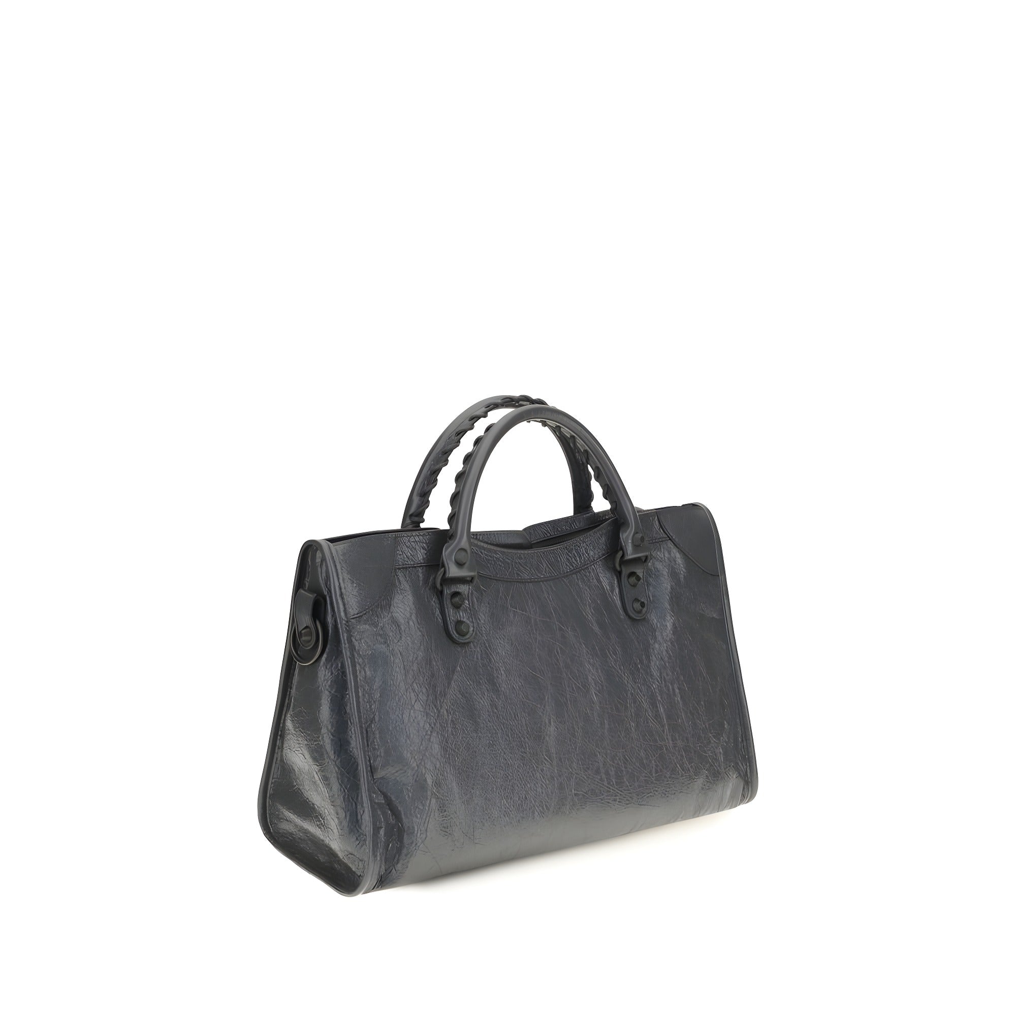 Balenciaga Gray Lambskin Shoulder Bag