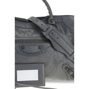 Balenciaga Gray Lambskin Shoulder Bag