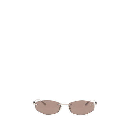 Ochelari de soare Balenciaga argintii din metal
