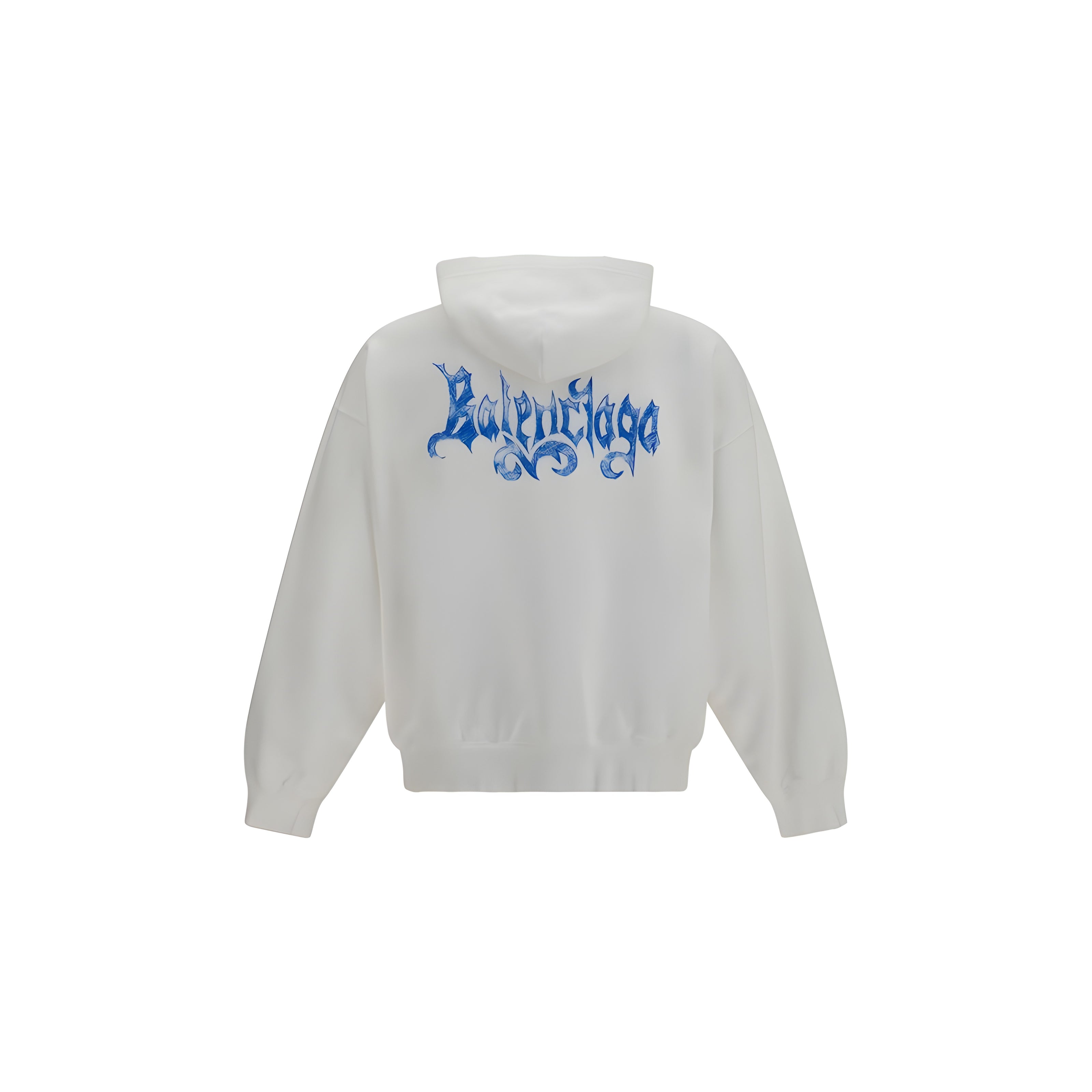 Balenciaga White Cotton Sweatshirt