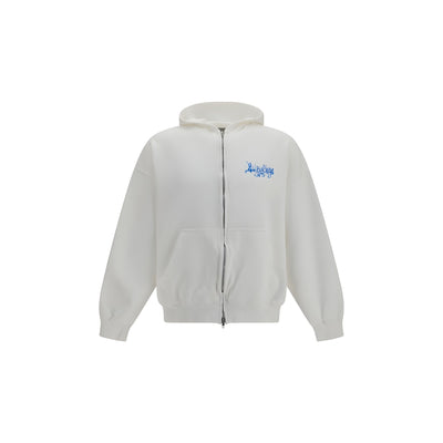 Hanorac Balenciaga din bumbac alb