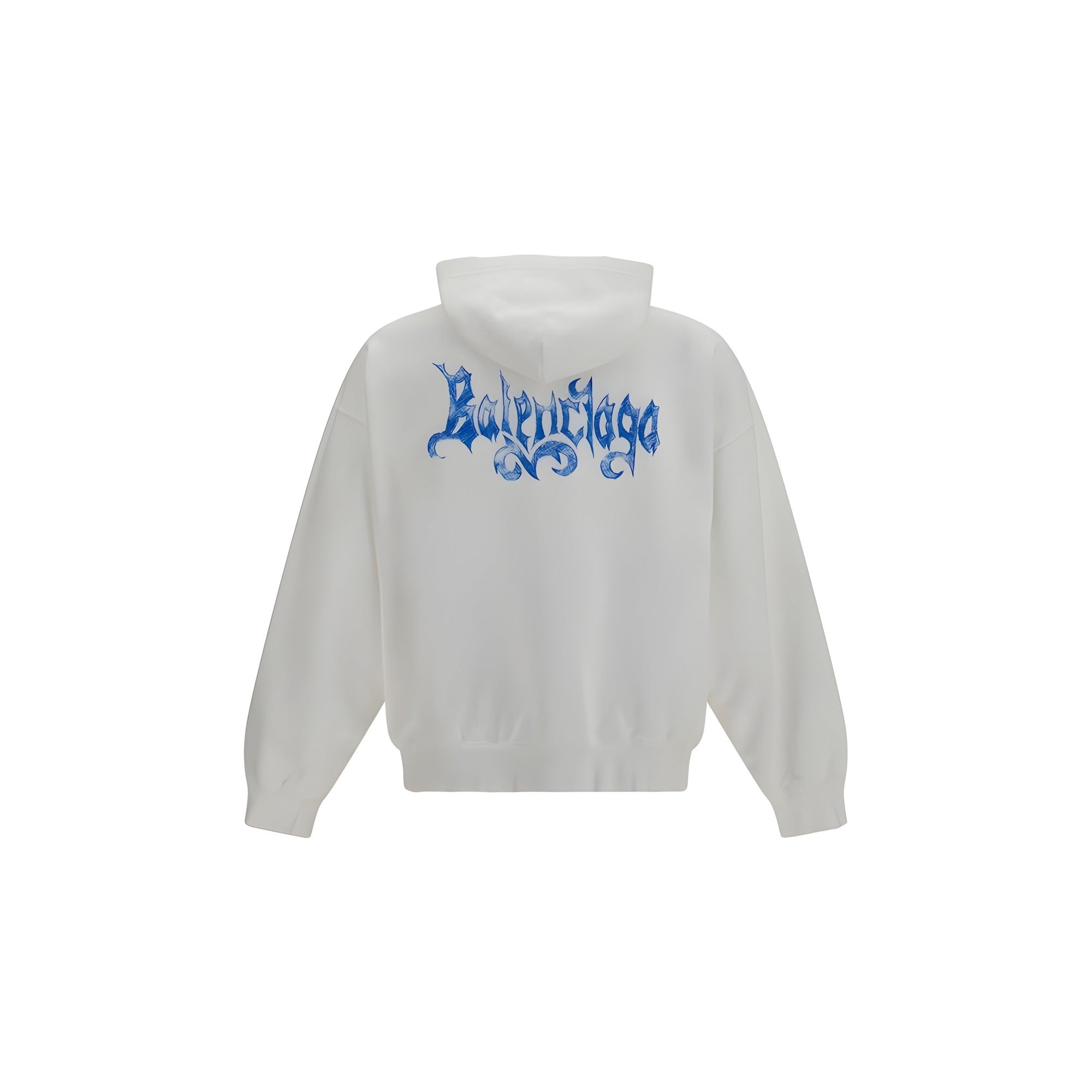 Balenciaga White Cotton Sweatshirt
