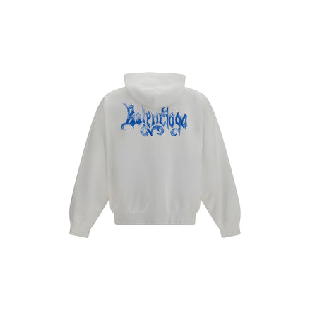 Hanorac Balenciaga din bumbac alb