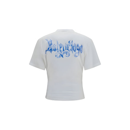 Tricou Balenciaga Alb din Bumbac