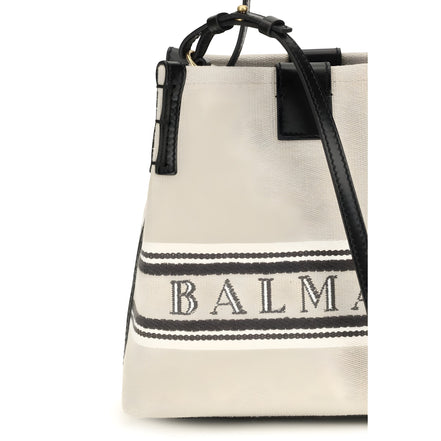 Balmain Beige Cotton Shoulder Bag