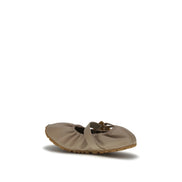 Balmain Beige Lamb Ballet Flats