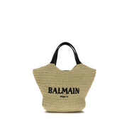 Balmain Beige Viscose Shoulder Bag