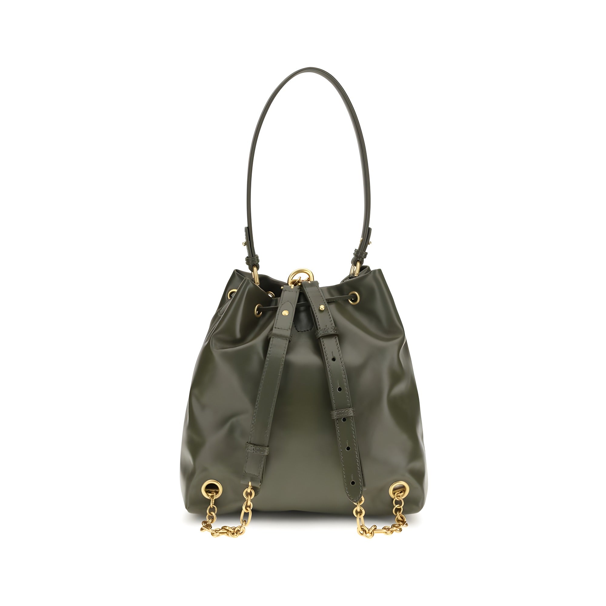 Balmain Bicolor Calf Leather Backpack