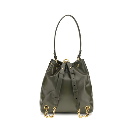 Balmain Bicolor Calf Leather Backpack
