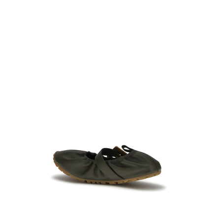 Balmain Bicolor Lamb Ballet Flats