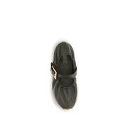 Balmain Bicolor Lamb Ballet Flats